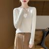 YYFS Women's Fashion Casual Solid Color Print Spring Fall Long Sleeve O-Neck Pullovers & Long Sleeves