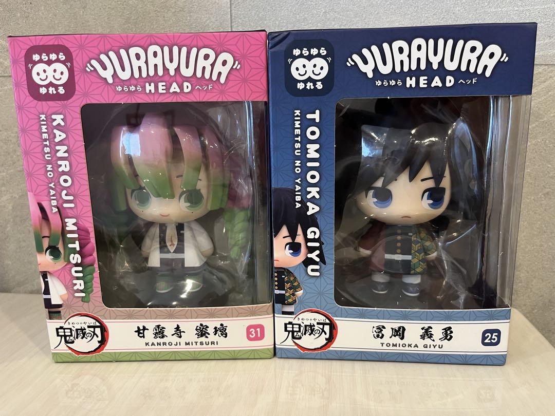 

[USED] Yurayura Yurayura Head Demon Slayer Mitsuri Kanroji and Giyu Tomioka Figure Mascot