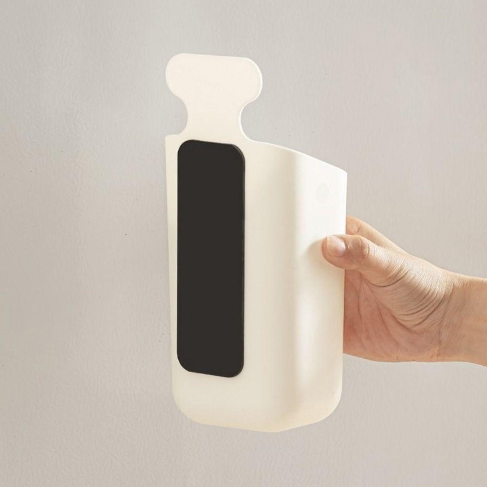 Punch-free Magnetic Storage Box Plastic Wall-mounted Storage Box Drinking Straws Dispenser  Cabinet