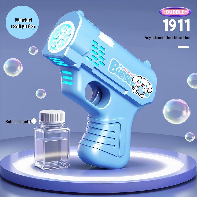 Unicorn Electric Bubble Maker: Kids' Automatic Light-Up Bubble Gun Gift