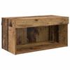TV Wall Unit with LED 6 pcs Reclaimed Wood Composite