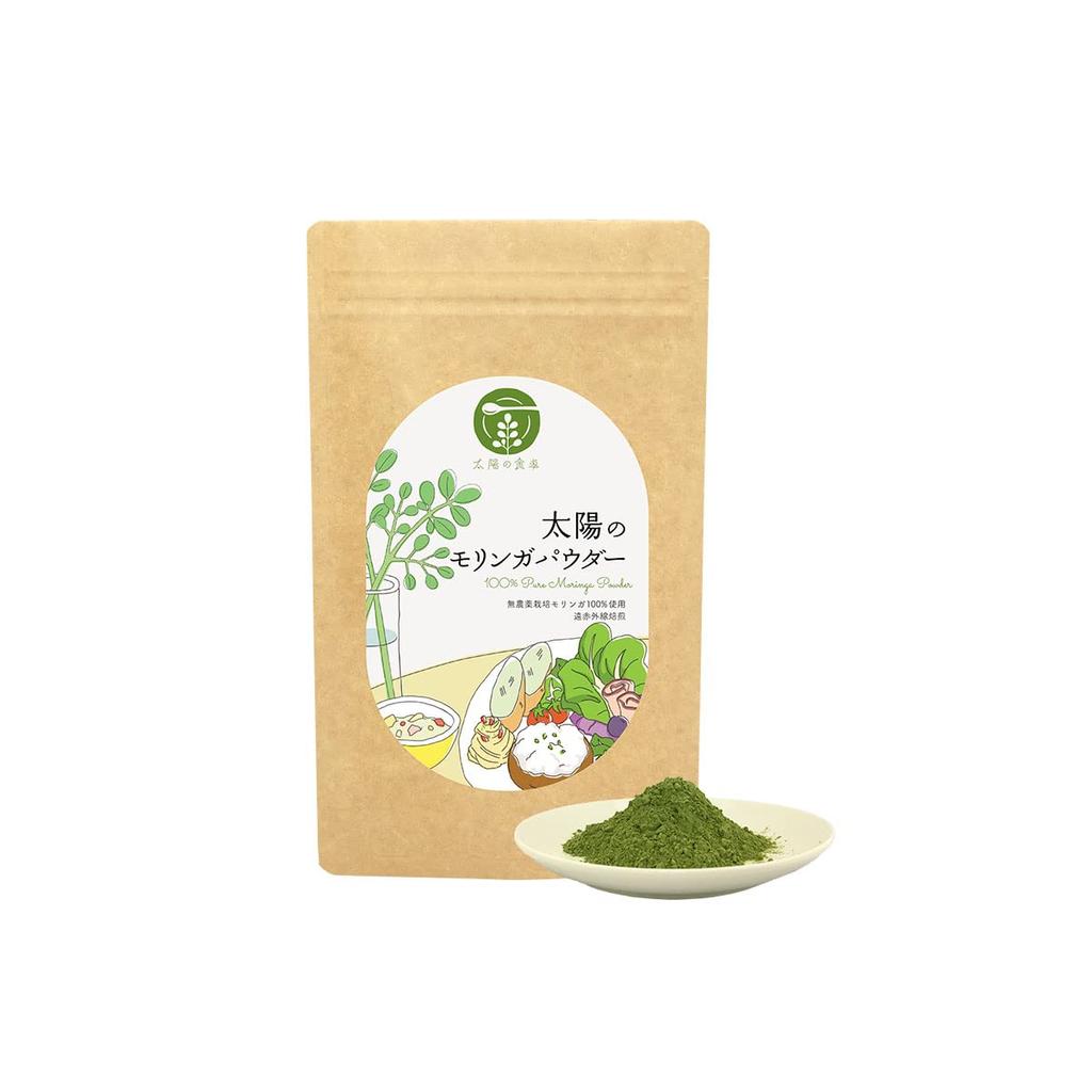 Taiyo No Moringa Powder 70g New Package Baking Ingredient Matcha Flavor Yogurt Curry Increased Nutritional Value