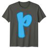 P Initial Letter Alphabets Unisexs TShirt Unisexs Tee Graphic Unisex Top