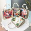 1PC Tote Bag Retro Ethnic Style New Trendy For Women School Picnic Lunch Bags for Office Reusable