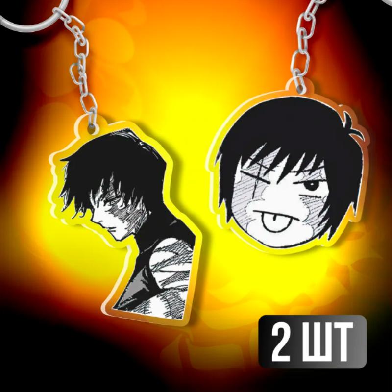 

Acrylic Key Buckle for Jjk Maki Zenin Toji Fushiguro Self-Made Anime Character Peripheral Pendant Student Backpack Pendant 2psc