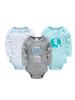 Ensemble 3 pièces Barboteuse Bébé Coton Unisexe - Motif Dessin Animé, Manches Longues pour Printemps/Automne, Barboteuse Nouveau-né.
