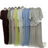  Spring and Autumn New European and American Women's Clothing Cross-border Long Sleeve Crew Neck T-Shirt Top Casual Wide Leg Pants Two-piece Set