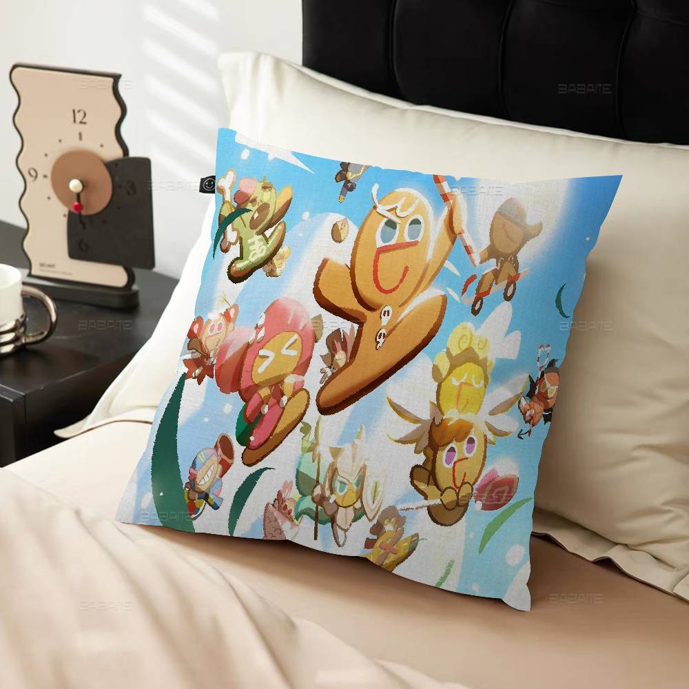Game C-Cookierun Kingdoms Pillow Cushion Cover Pillowcase Living Room Sofa Home Decor
