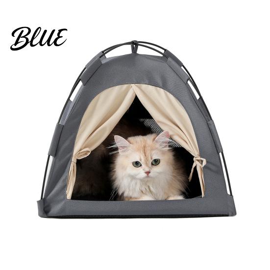 All-season Cat Tent Mat Breathable Waterproof Hideaway Pet Washable Portable Pop-Up with Pop-up Mesh