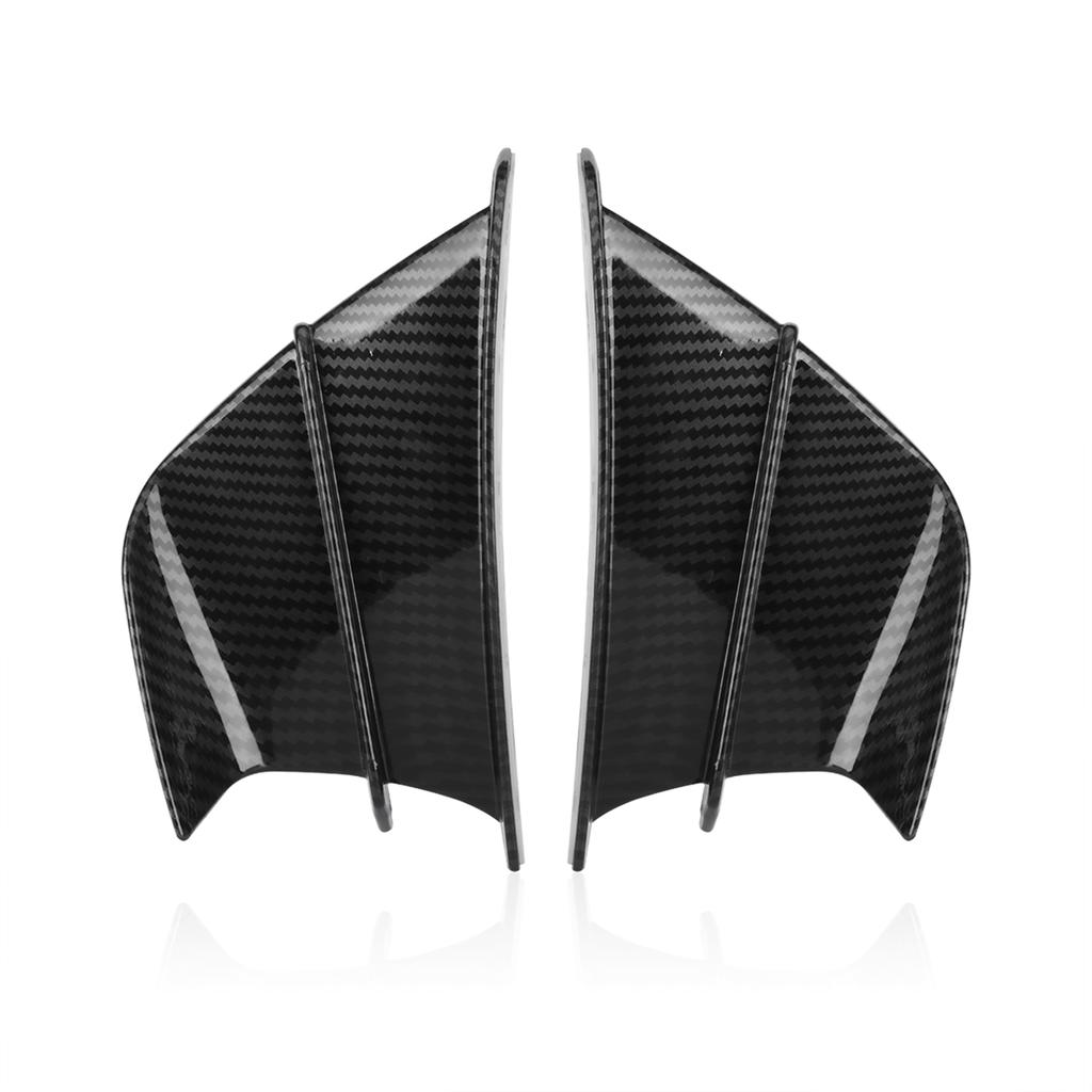 Universal Motorcycle Side Wing Carbon Fiber Bright Black Side Panel Winglets Fairing Winglets Side