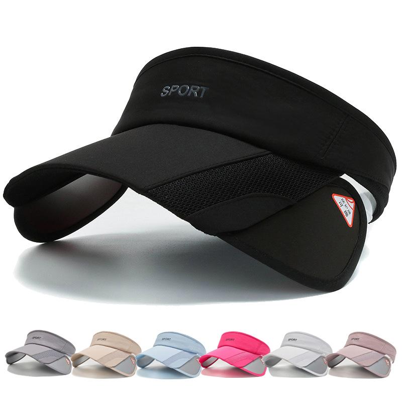 Empty top hat men's and women's spring and summer sunshade outdoor big eaves hat can pull the brim sun hat breathable sweat-absorbing retractable hat