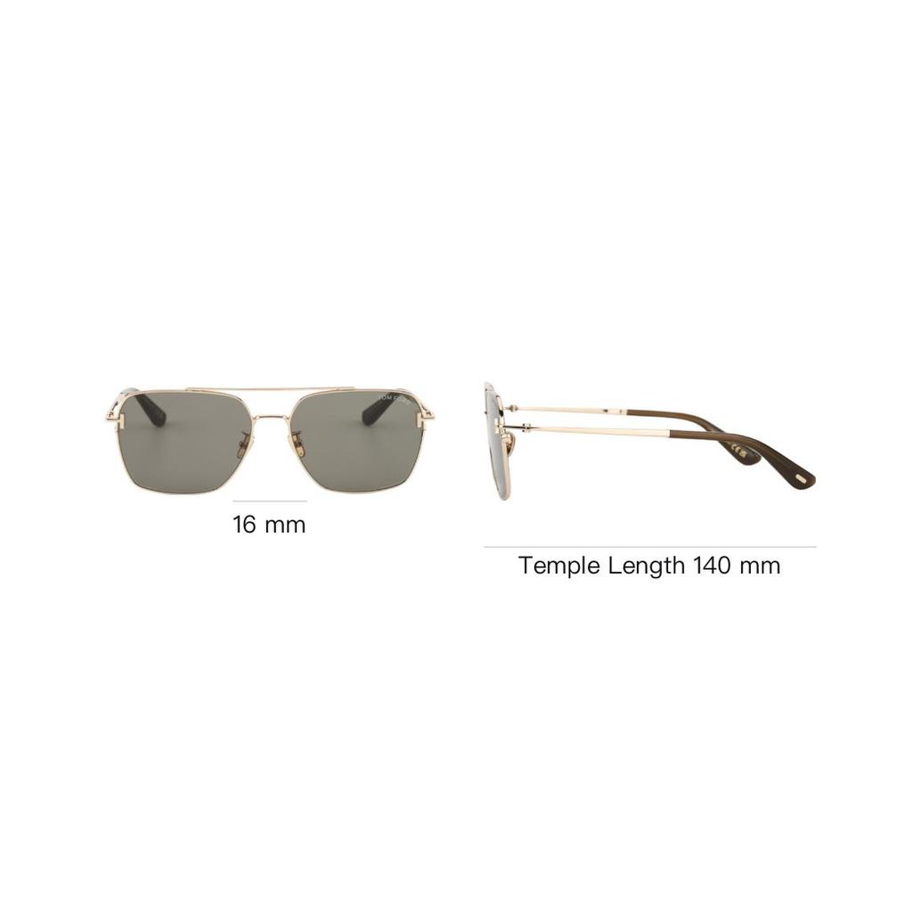 TF Personality Design Metal Pilot Sunglasses Men sunglasses Rose-Gold TF1291-K-28A