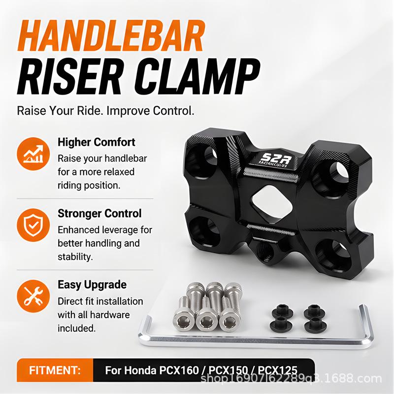 Honda PCX160/150 Handlebar Riser for Height Adjustment