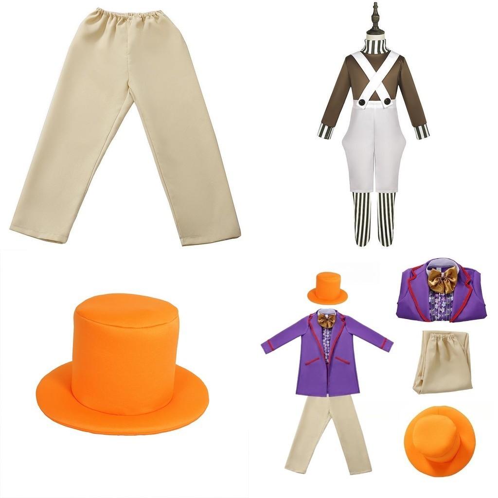 Charlie und die Schokoladenfabrik Halloween Willy Wonka Oompa Cosplay Kostüm Bühnenoutfit