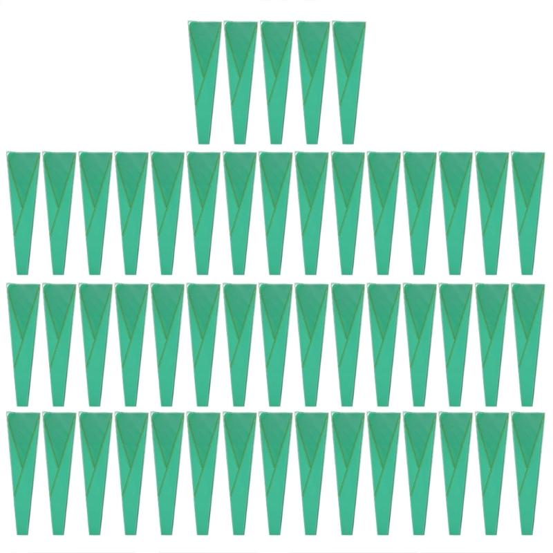 50Pcs Elegant Flower Wrapping Bags Waterproof Reusable Single Rose Sleeves Plastic Bag for Weddings Birthday Parties