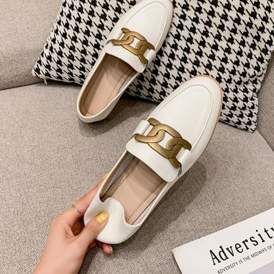 Fashion Genuine Leather Loafers, Flat Soled Women's Shoes, Student Shoes, English Style Women's Shoes, Driving and Walking Shoes