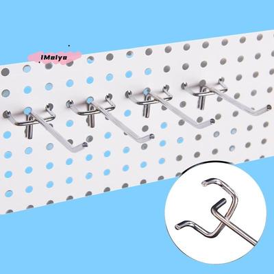 M-5Pcs Metal Universal Mesh Panel Hooks Retail Shop Mesh Stall Hangers Wall Hook Coat Bag Supermarket Shelf Hook