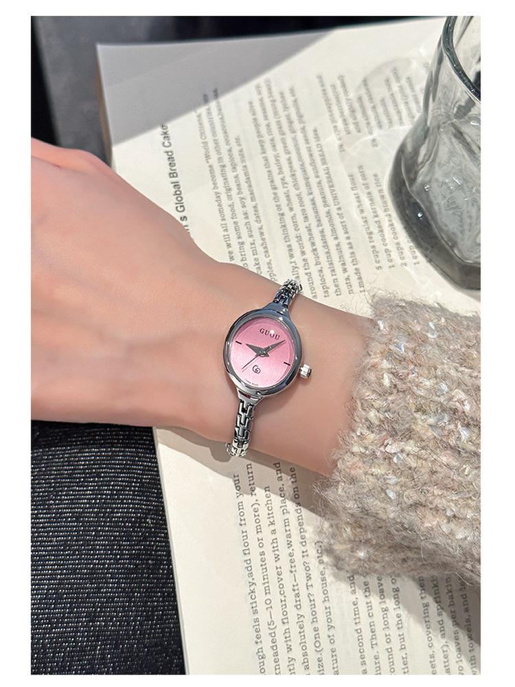 A sophisticated and elegant women's watch with a small dial and minimalist steel strap a new style for Elegant women's watch
