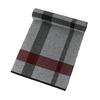 Versatile pure wool men's scarves, autumn and winter fashion warm plaid scarves, wool scarves can be