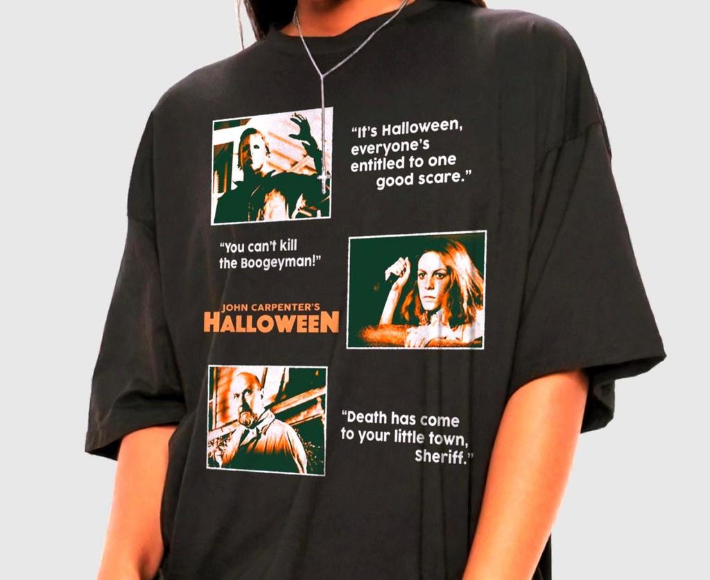John Carpenter's Halloween Movie Shirt - Horror Shirt,Michael Myers Tshirt,Spooky Season Tee