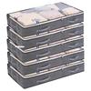 Collapsible Bed Storage Bag for Quilts and Clothes - Dustproof Wardrobe Organizer