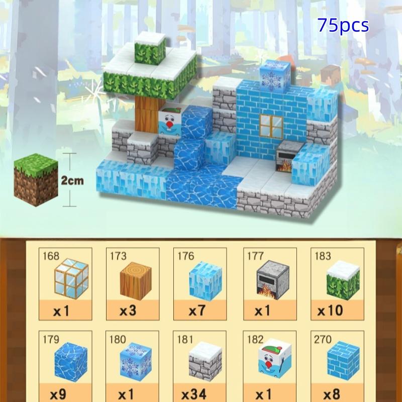 Non-Toxic Creative Magnetic Building Blocks Diy Assembly Architectural Set Tech Kids Toy For Children Christmas Gifts