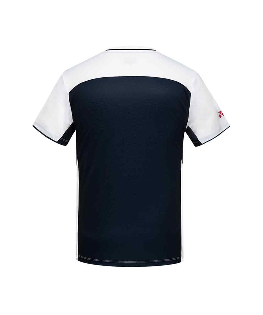 YONEX 261Ts007M Blanc/Bleu Homme Graphisme Rugueux Vêtement de Jeu