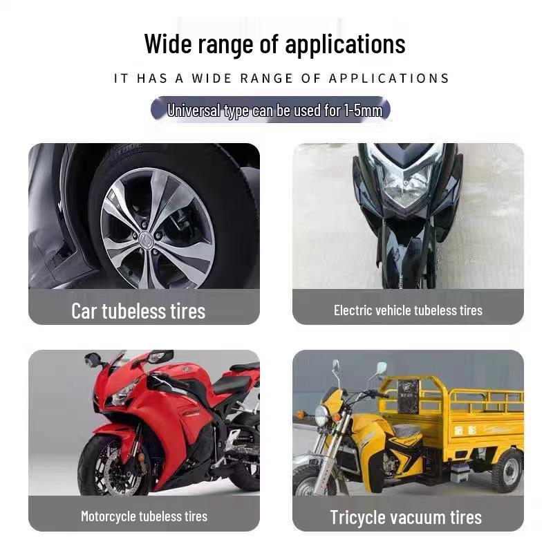 Universal Quick Tire Repair Glue for Electric Cars and Motorcycles - Non-Destructive Vacuum Tire Fixation.