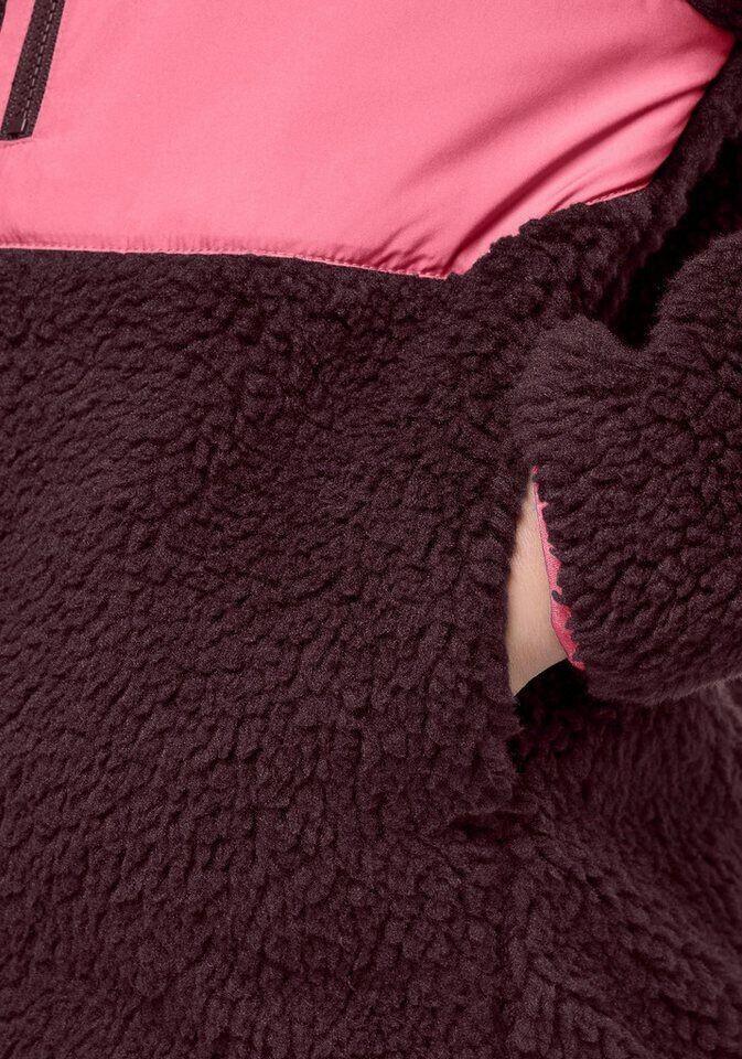 Jacket Jack Wolfskin Ice Curl Hood Jacket Kids Boysenberry Pink
