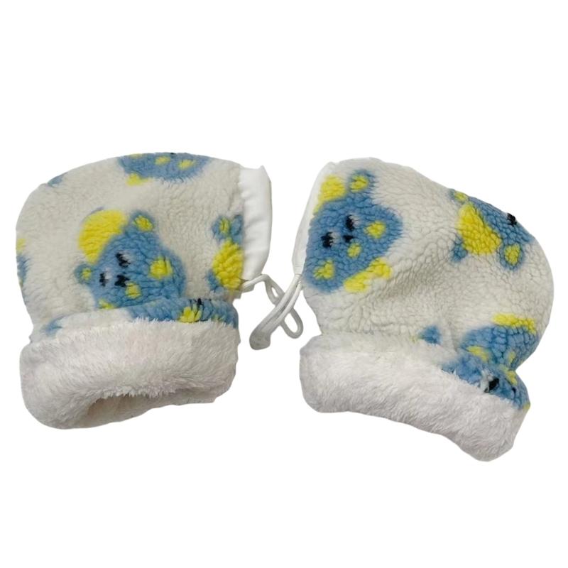 1 Pair Cartoon Scooter Mittens Children's Balance Car Gloves Warm and Soft Hand Gloves for Outdoor Sports Activities