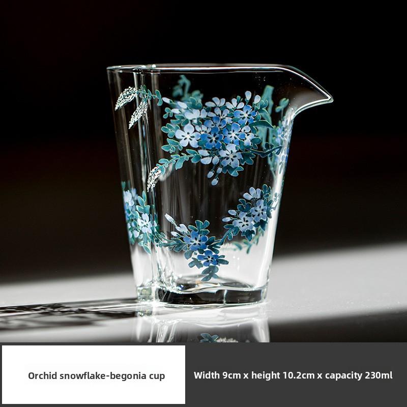 High borosilicate glass fair cup tea sea thickened heat-resistant not hot hand tea dispenser kung fu tea set uniform cup