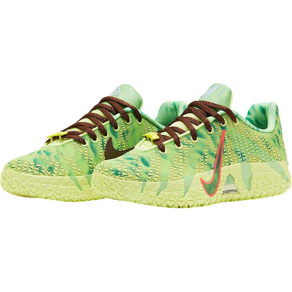 Nike Ja 3 GS 'Spooky Season' Light Lemon Twist Hemp Bright Crimson Black IM8683-700