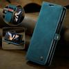 CaseMe Luxury Crazy Horse Design Kickstand Flip Leather Wallet Cover for Samsung for Galaxy Z Fold 4 Business Style Mobile Phone