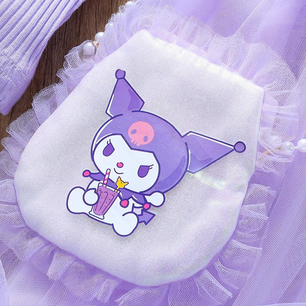 2024 Girls' Princess Lace Dress for Spring and Autumn