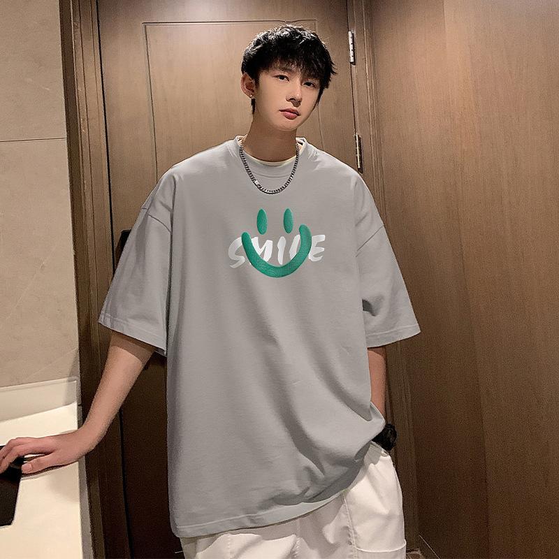 Letní pánské tričko nadměrné velikosti s krátkým rukávem ležérní volné pánské triko unisex streetwear top trička