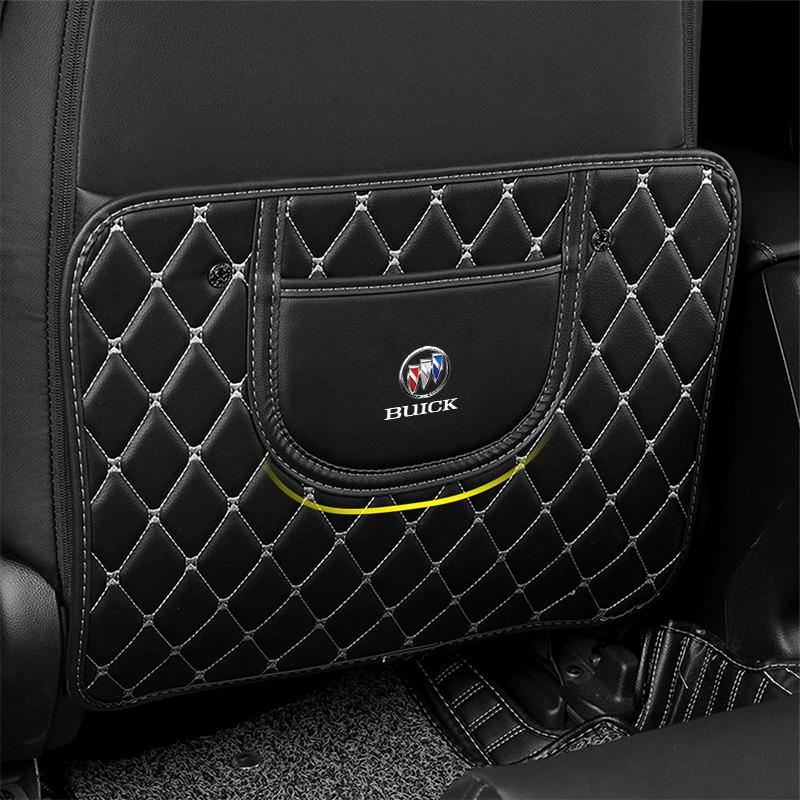 Car Anti-kick Pad Interior Pu Leather Auto Seat Back Protector Pads For Buick Encore Regal Lacrosse Enclave Avenir Cascada GL8 Envision Anthem