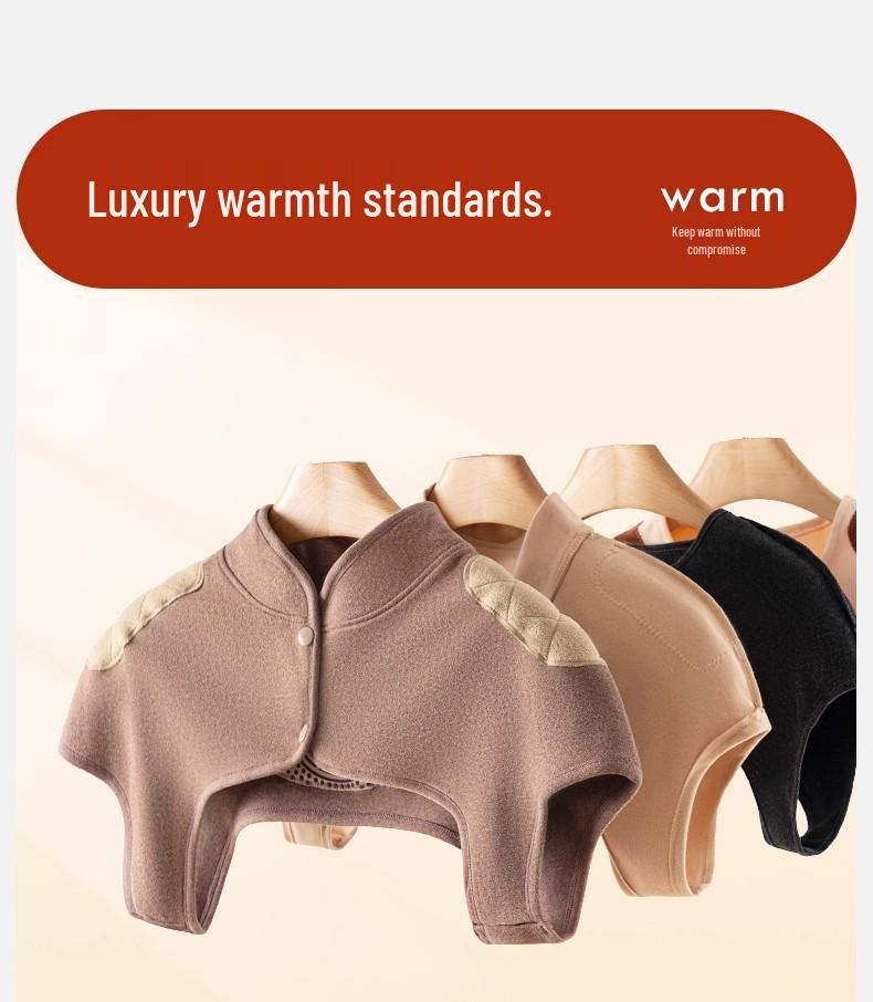 Halswirbelsäulen-Schal: Warmer ärmelloser Top für die Nacht, Herbst/Winter, nach der Geburt, für Frauen mittleren Alters, ältere Frauen, Schutz aus deutschem Samt.