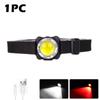 USB Rechargeable COBLED Headlight Built-in 1200mah Battery Portable Torch Headlamp Outdoor Waterproof Fishing Camping Light