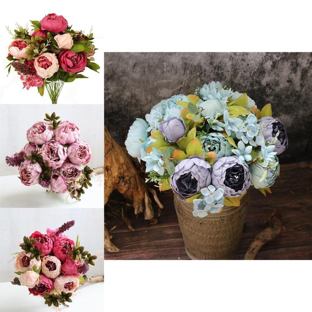 Colored Artificial Peony Flowers Perfect For Home Party Decoration**