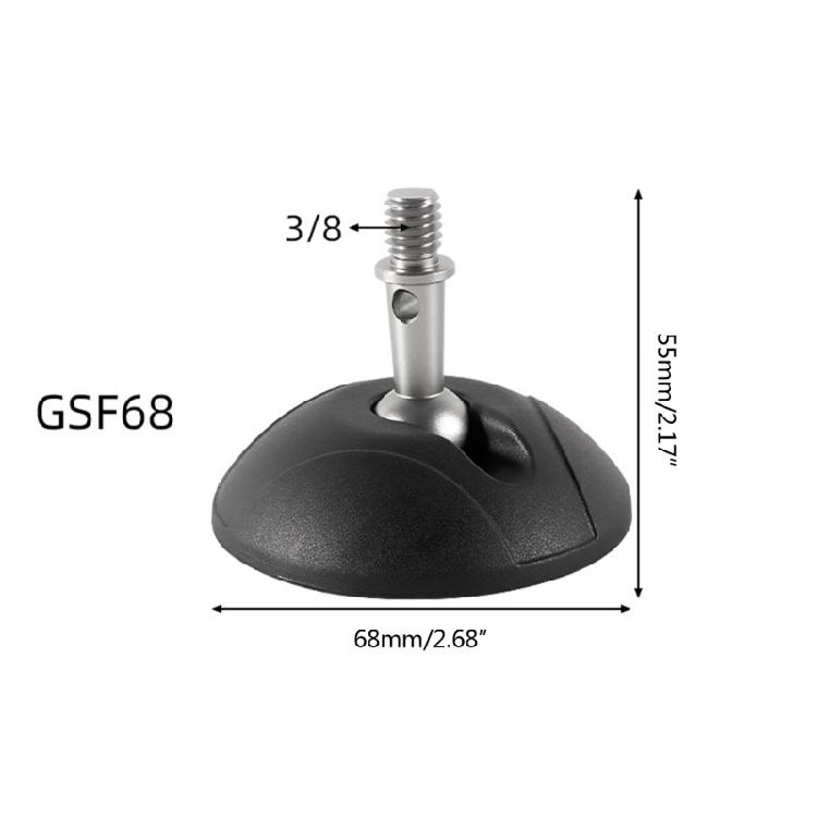 Rubber Tripod Foot 34/37/50/68mm Universal Tripod Foot Pad 360 Degree Rotating