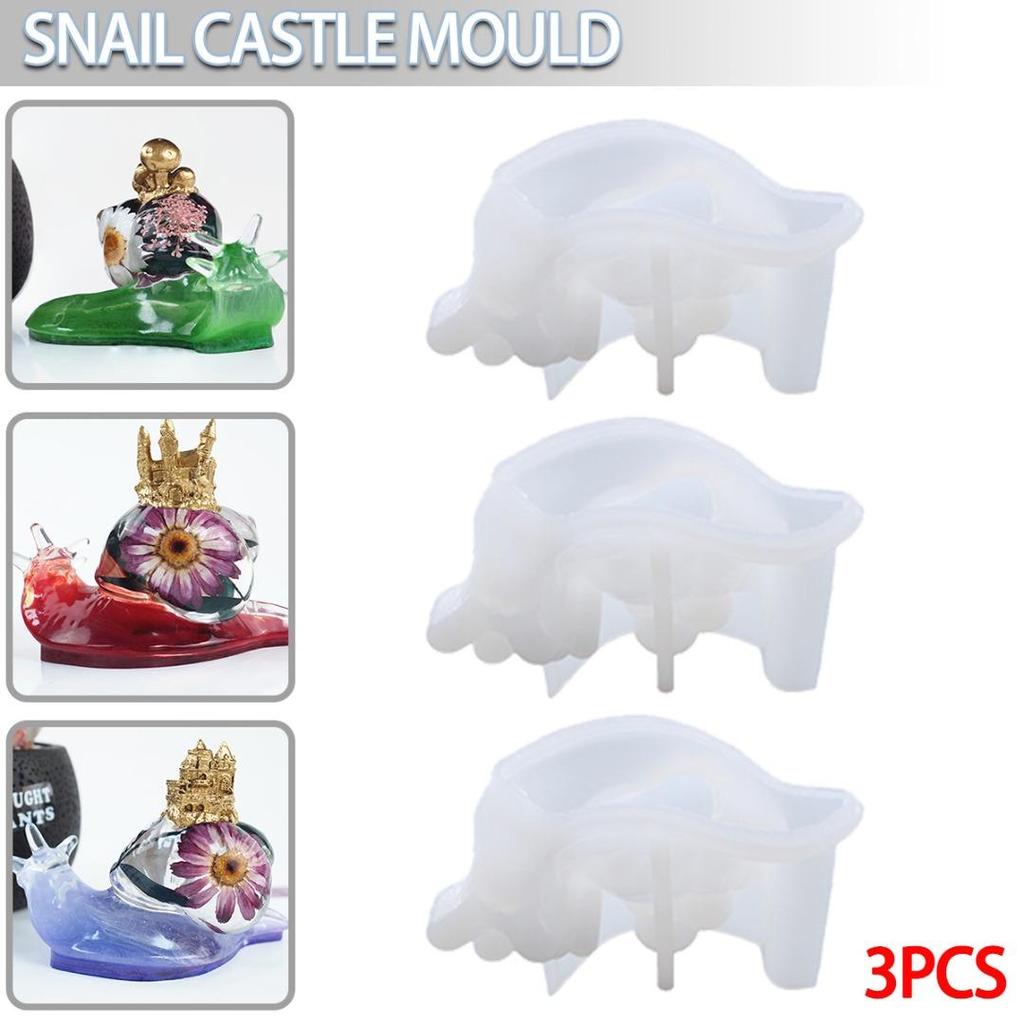 Snail Castle Silicone Mould Home Decoration Epoxy Resin Casting Mold DIY Craft