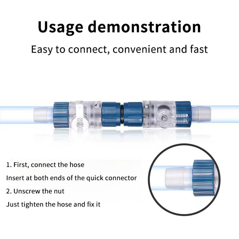 Aquarium Filter Water Valve Hose 12Mm/16Mm/20Mm Single/Double Tap Quick Release Connector Fish Tank Filter Replace Accessories