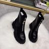 Women's Shoes Autumn and Winter Fleece Thickened Warm Boots Thick-soled Leather Shoes All-match Fashion