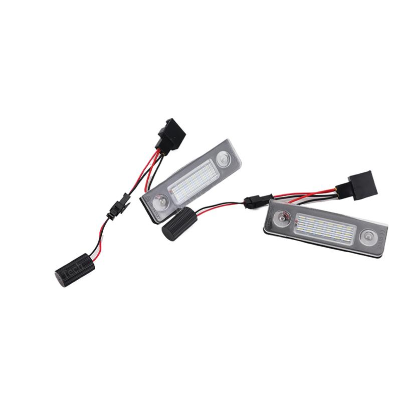 12V White Led CANBUS No Error License Plate Lights For Skoda Octavia MKII 1Z A5 Facelift Roomster 5J Octavia MKII Pre-facelift