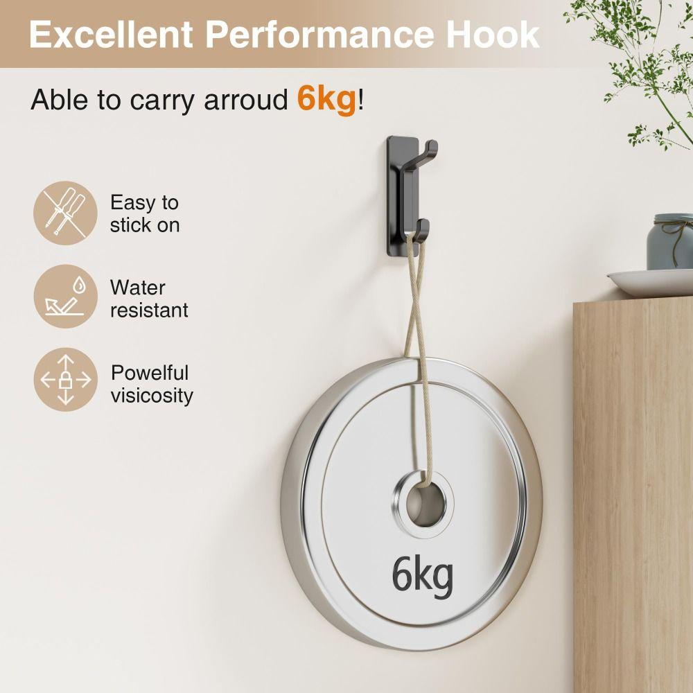 Bardzo Mocny Haczyk Klejący Haczyki Ścienne Odporne na Rdzę Haczyk na Ubrania ze Stali Nierdzewnej Łazienki