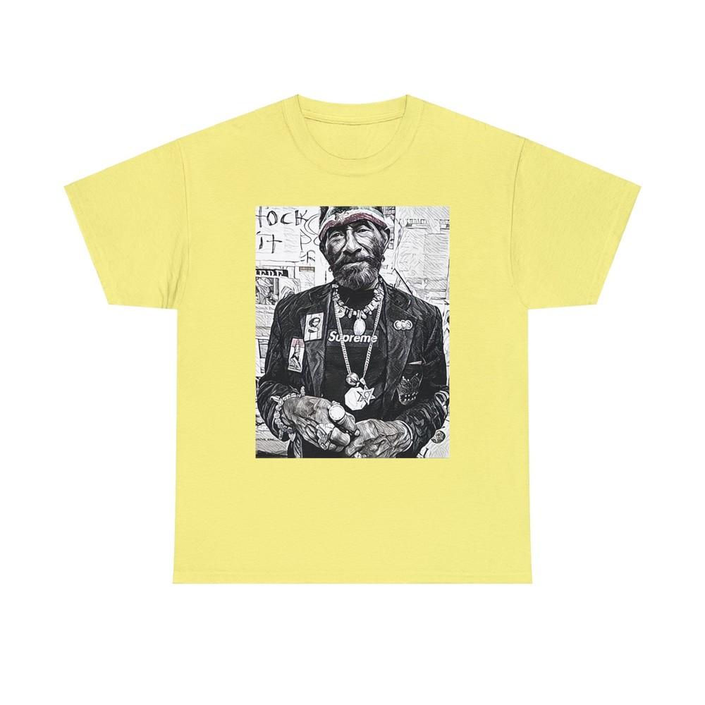 

Lee Scratch Perry Graphic Print Short Sleeve Unisex Heavy Cotton Art Tee Shirt 2XL