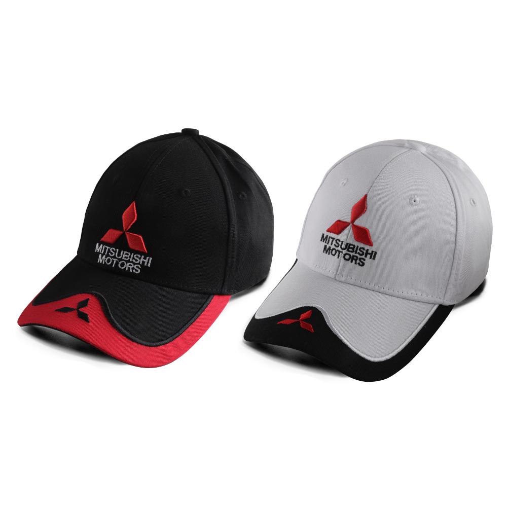 Car Baseball Cap For Mitsubishi Pajero Outlander Lancer Ralliart ASX Outdoor Summer Adjustable Peaked Cap Embroidered Casual Hat