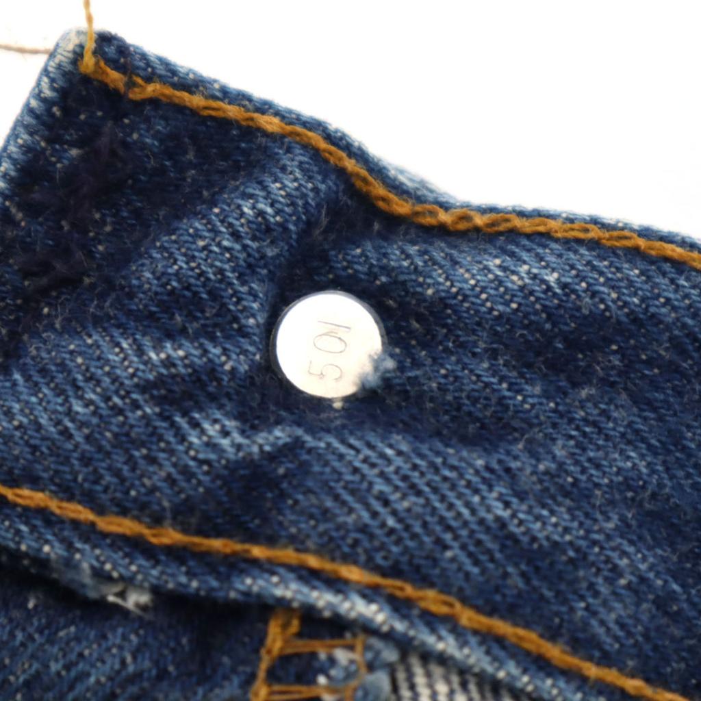 Levi's 80s 501 USA Made Old Straight Denim Pants W34 Wash Blue Jeans Men's Used