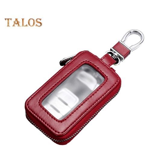

Автомобильный брелок с гладкой молнией, быстрозастегивающийся, удобный чехол из искусственной кожи с защитой от царапин, держатель для ключей с функцией бесключевого доступа вино красного