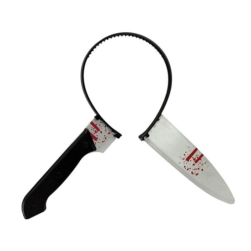 Petrecere Halloween Benzi de Păr Horror Cuțit Fals Topor Satâr Foarfece Bentițe Prin Cap Înfricoșător Costum Mascaradă Recuzită Photobooth